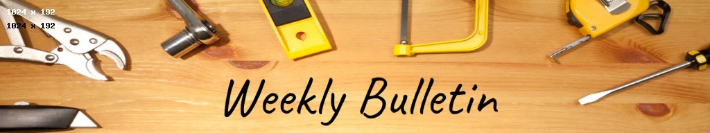 NWRBX Weekly Bulletin